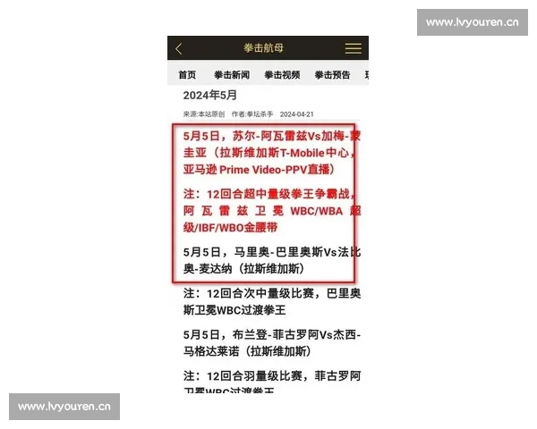 拳击航母网最新赛事精彩回顾与选手表现全面解析